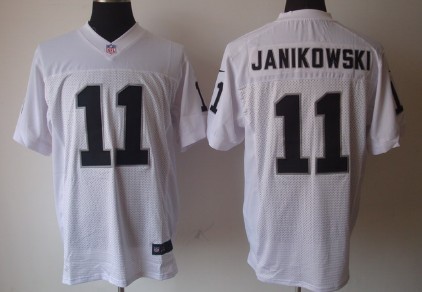 Nike Elite Jersey Oakland Raiders 11 Sebastian Janikowski White